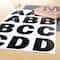 12 Pack: Black Alphabet Stickers by Recollections™